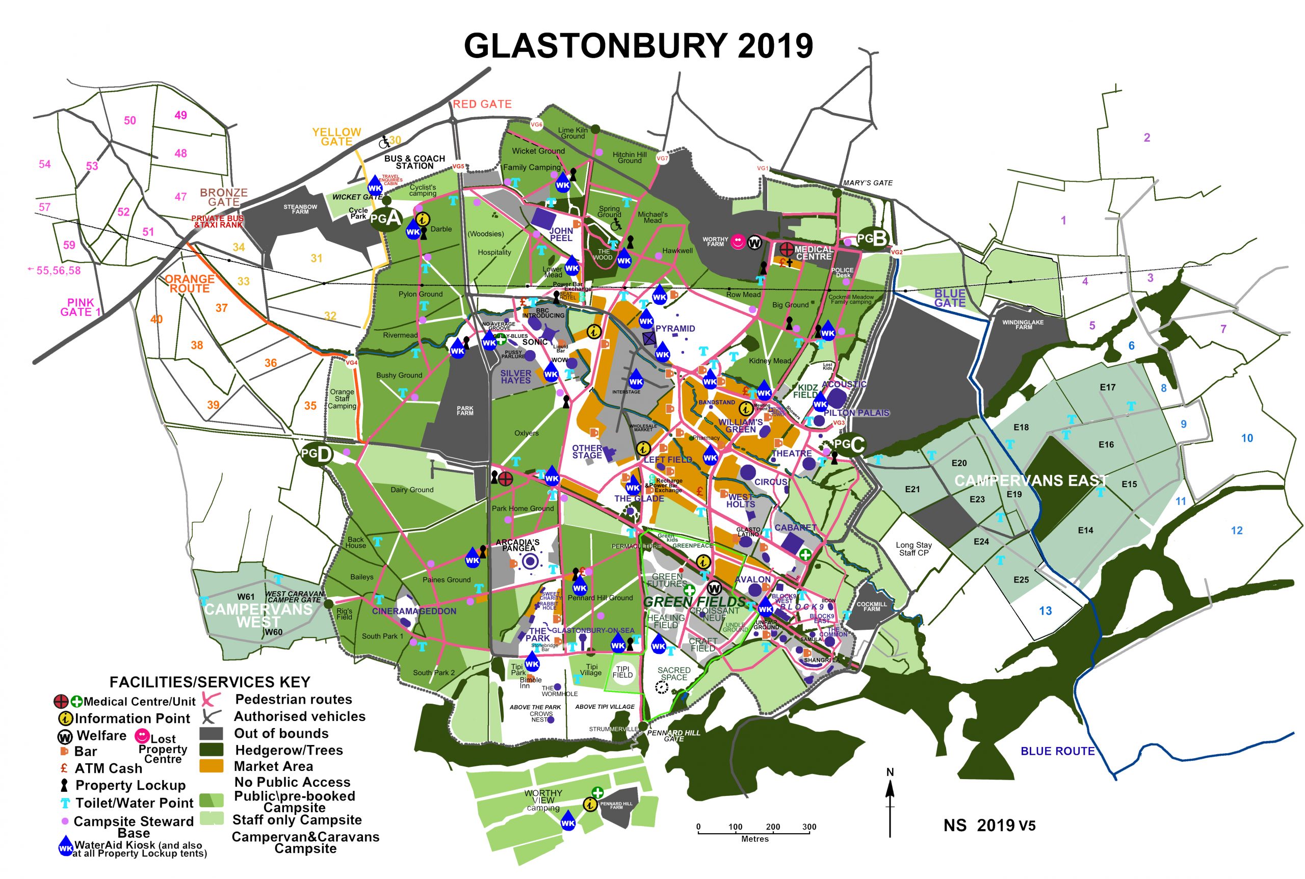 Glastonbury Festival Map - Find your way around Glasto -