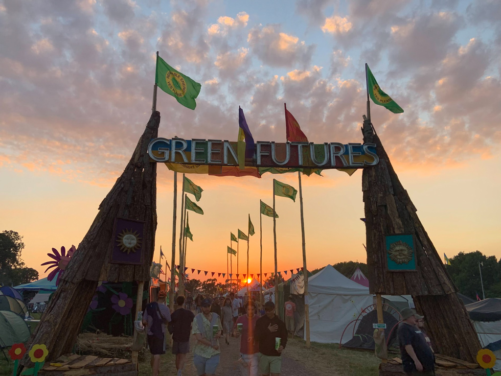 Who says it is always muddy at Glastonbury?