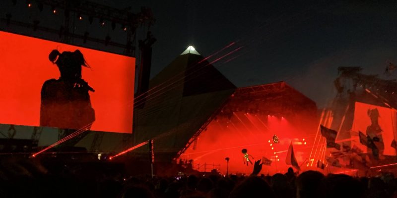 Billie Eilish on The Pyramid Stage
