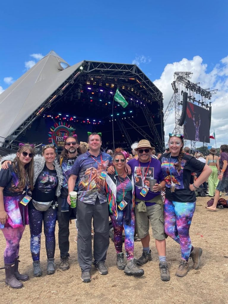 Some of our crew at Glastonbury
