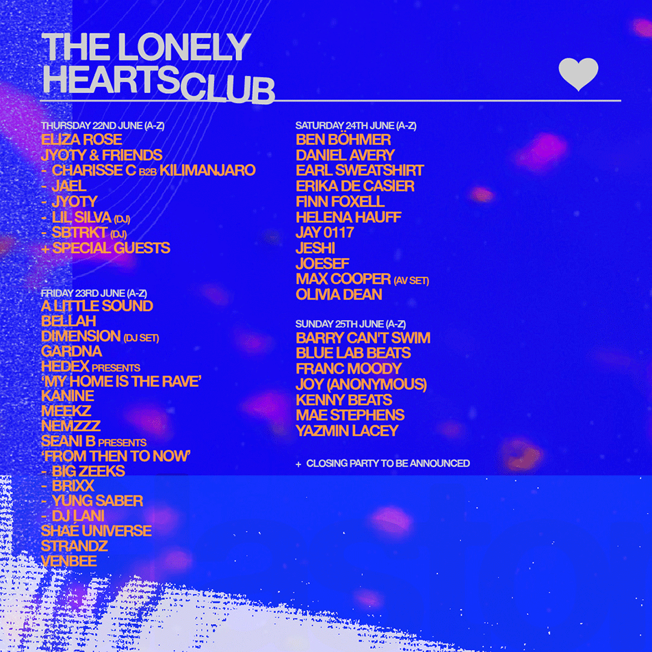 Silver Hayes - The Lonely Hearts Club Lineup