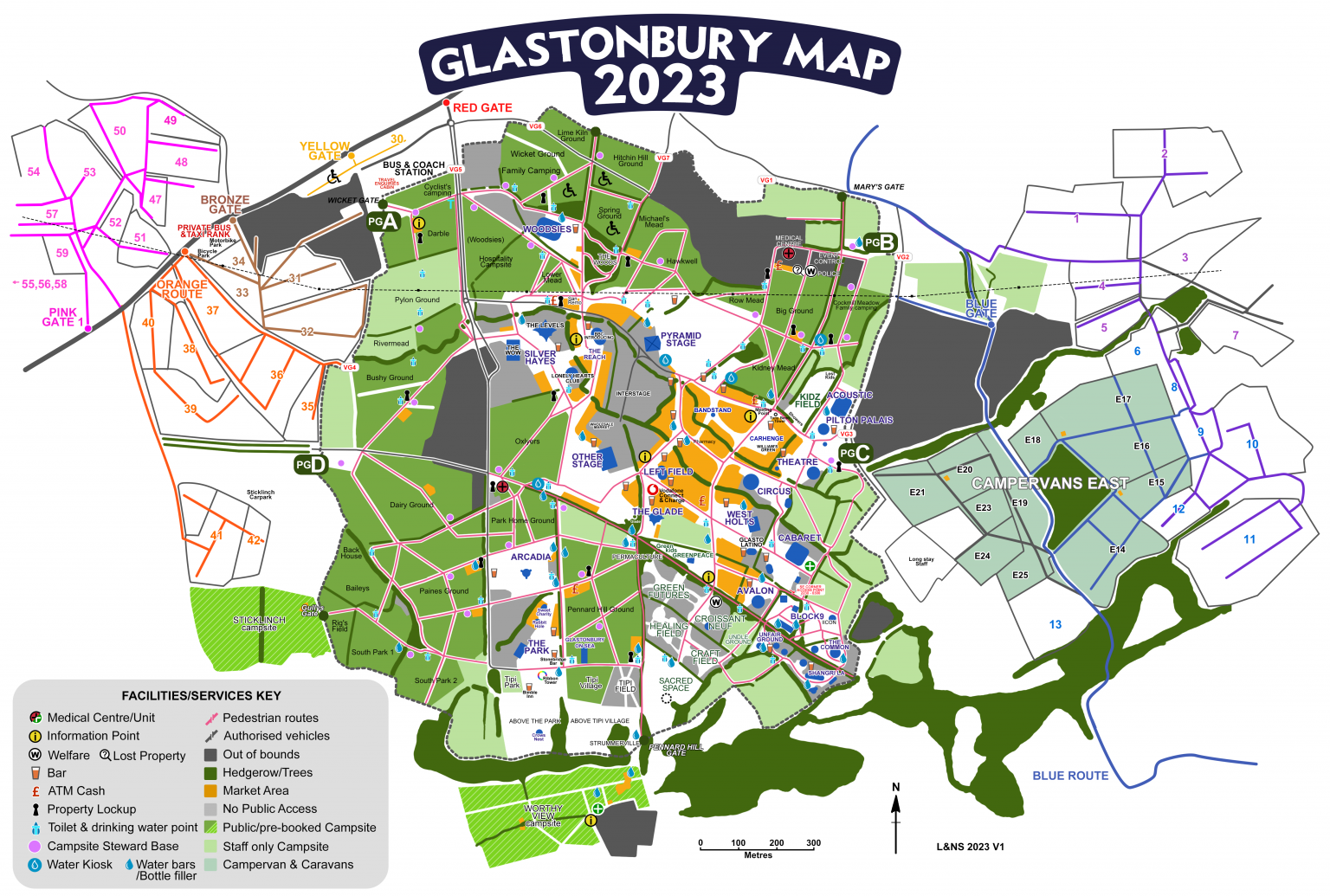 Glastonbury 2024 Site Map Twyla