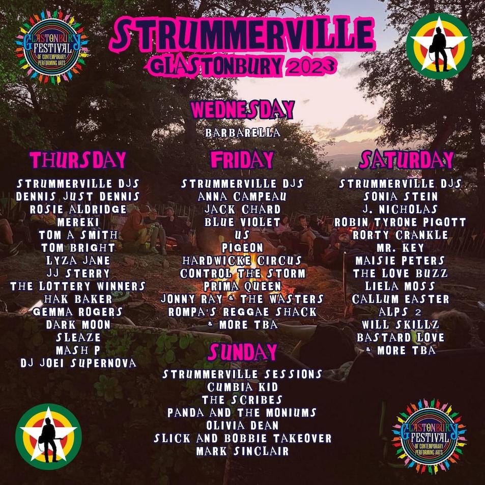 Strummerville Lineup