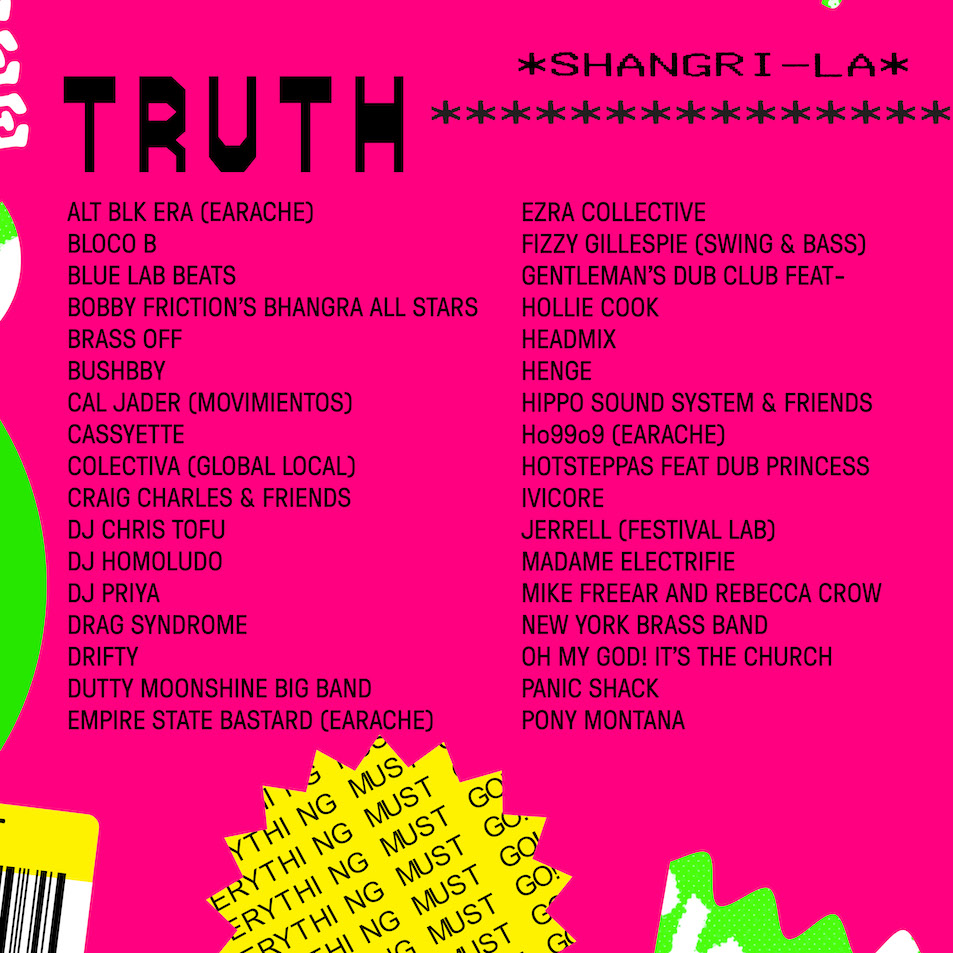 Truth Stage Lineup