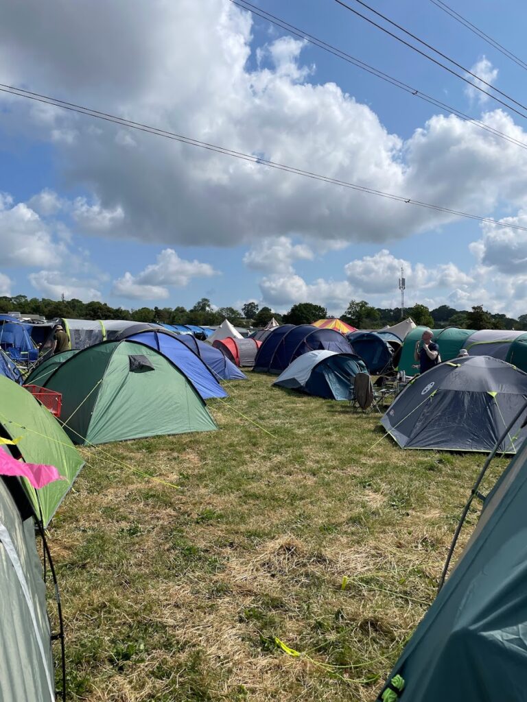 Tents at Glastonbury Festival