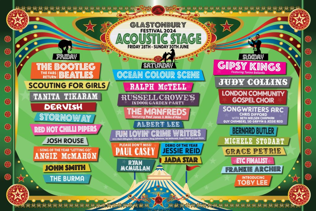 The Acoustic Stage Lineup