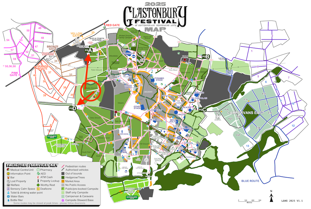Which gate is best for entering Bushy Ground?